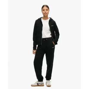 Einfarbiger Damen Hoodie mit Reißverschluss Superdry image-3