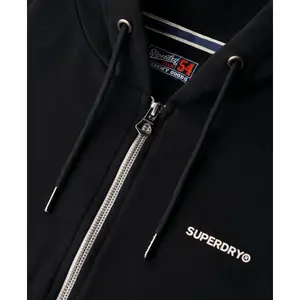 Einfarbiger Damen Hoodie mit Reißverschluss Superdry image-6