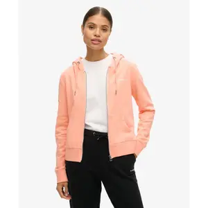 Einfarbiger Damen Hoodie mit Reißverschluss Superdry image-1