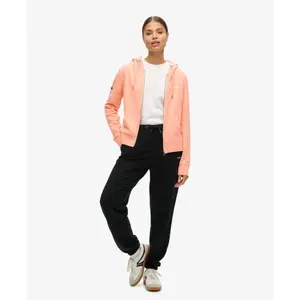 Einfarbiger Damen Hoodie mit Reißverschluss Superdry image-2