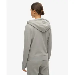 Einfarbiger Damen Hoodie mit Reißverschluss Superdry image-3