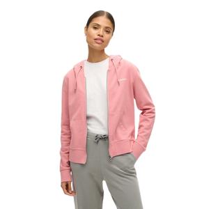 Einfarbiger Damen Hoodie mit Reißverschluss Superdry image-1