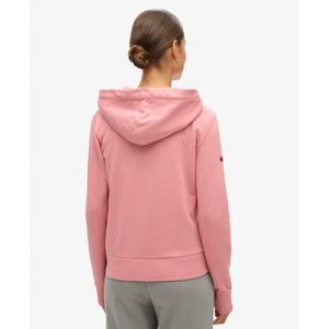 Einfarbiger Damen Hoodie mit Reißverschluss Superdry image-3