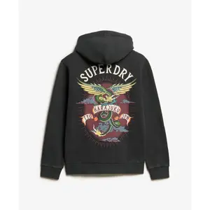 Tattoo print hoodie Superdry image-1