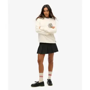 Oversized tattoo print sweatshirt for women Superdry image-1