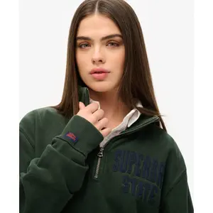 Oversized Damen Zip-Hoodie mit Stehkragen Superdry Vintage Athletic image-4