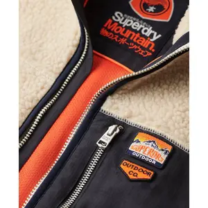 Oversized zip-up fleece for women Superdry Retro Vintage image-6