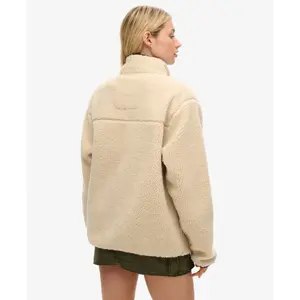 Oversized zip-up fleece for women Superdry Retro Vintage image-4