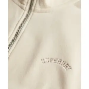Women's zip-up crew neck sweatshirt Superdry Logo Essential image-1