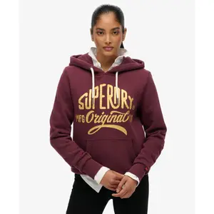 Camisola com capuz para mulher Superdry Mfg Original Metallic image-0