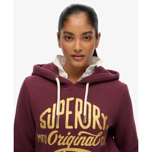 Camisola com capuz para mulher Superdry Mfg Original Metallic image-3