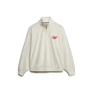 Women's zip-up crew neck sweatshirt Superdry Heritage image-0