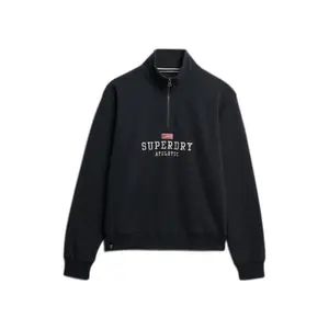 Women's zip-up crew neck sweatshirt Superdry Athletic Essentials Graphic image-0