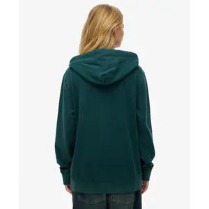 Felpa con cappuccio zip oversize classica da donna Superdry Essential image-4