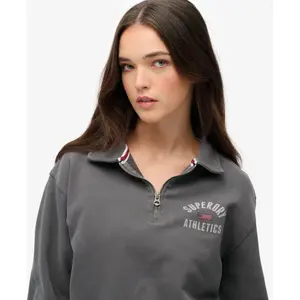 Women's 1/4 zip sweatshirt Superdry Athletic image-4