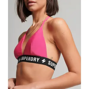Top de traje de baño de triángulo para mujer Superdry image-1