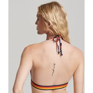 Parte de arriba de bikini en triángulo para mujer Superdry Vintage Logo image-1