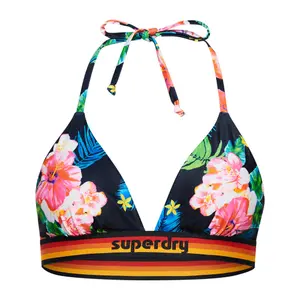 Top de traje de baño para mujer Superdry Vintage Logo Tri image-0
