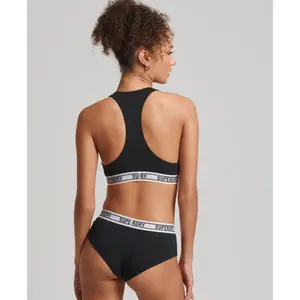 Calcinha de algodão orgânico feminino Superdry image-1