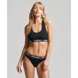 Kurzer BH aus Bio-Baumwolle, Frau Superdry Multi Logo image-1