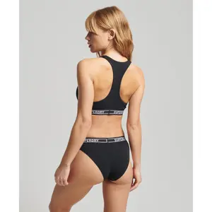 Kurzer BH aus Bio-Baumwolle, Frau Superdry Multi Logo image-2