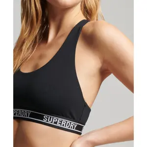 Kurzer BH aus Bio-Baumwolle, Frau Superdry Multi Logo image-4