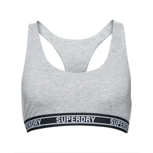 Brassière multi logo en coton bio femme Superdry image-0