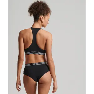 Bielizna damska z bawełny organicznej o niskim stanie Superdry Multi Logo image-2