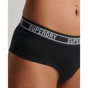 Bielizna damska z bawełny organicznej o niskim stanie Superdry Multi Logo image-3