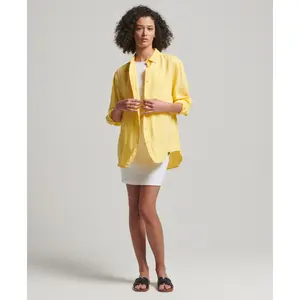 Camisa boyfriend de mujer Superdry image-1