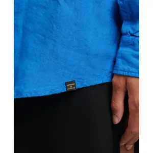 Camisa boyfriend casual de lino para mujer Superdry image-4