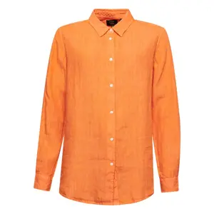 Camisa de linho casual boyfriend para mulher Superdry image-0