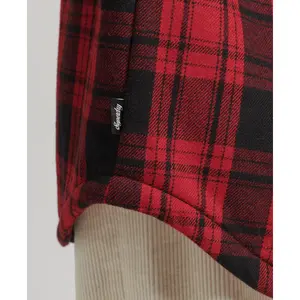 Women's flannel and woolen skin overshirt Superdry image-5