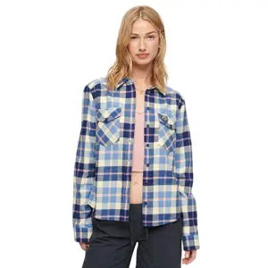 Chemise à carreaux manches longues en flanelle femme Superdry Lumberjack image-1