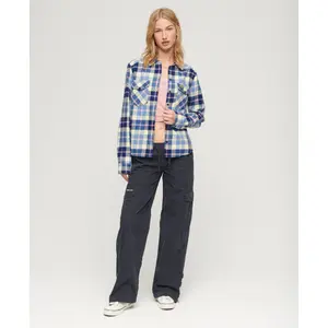 Chemise à carreaux manches longues en flanelle femme Superdry Lumberjack image-2