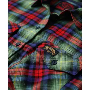 Women’s long-sleeve flannel checked shirt Superdry Lumberjack image-5
