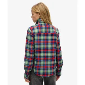Women’s long-sleeve flannel checked shirt Superdry Lumberjack image-3