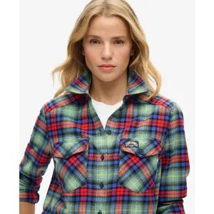Women’s long-sleeve flannel checked shirt Superdry Lumberjack image-4