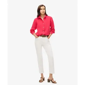 Women's long sleeve linen shirt Superdry Boyfriend image-2