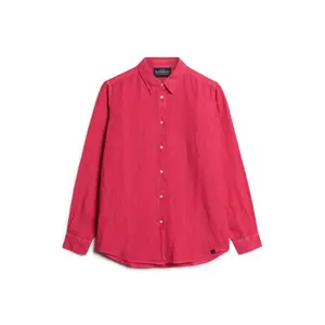Women's long sleeve linen shirt Superdry Boyfriend image-0