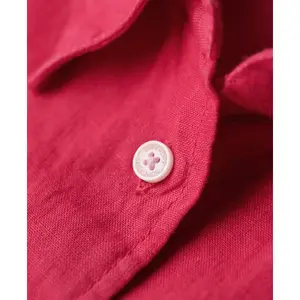 Women's long sleeve linen shirt Superdry Boyfriend image-6