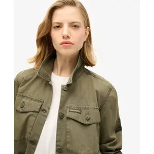 Women's military overshirt Superdry image-4
