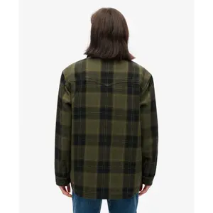 Damen-Karomuster-Schal aus Lammfell Superdry image-3