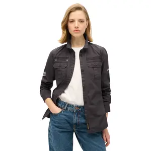 Långärmad skjorta för kvinnor Superdry Military image-2