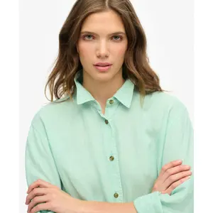 Camicia casual da donna in lino Superdry image-4