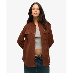 Women's corduroy long sleeve shirt Superdry image-1