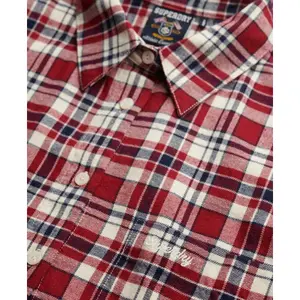 Women’s long-sleeve flannel checked shirt Superdry image-1