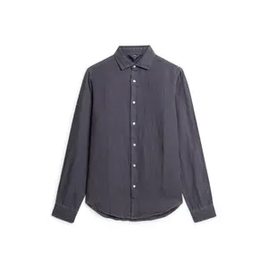 Women's relaxed oversized linen shirt Superdry image-0