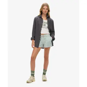 Women's relaxed oversized linen shirt Superdry image-2