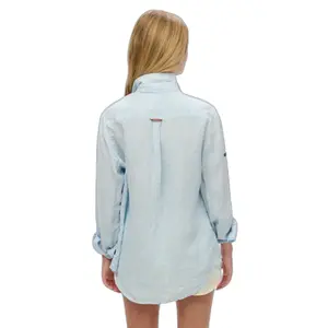 Camisa oversized casual em linho feminina Superdry image-3